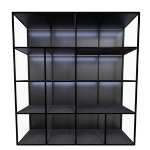 GK雕像展示柜 潮玩手办展示架 模型陈列柜模块化 整体组合柜S系列