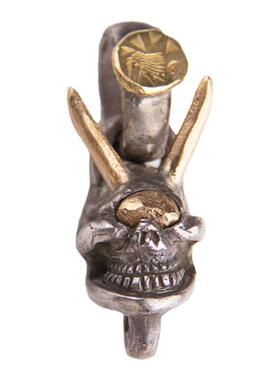 【国内现货】Stop Light高山隆鹰标点金双金角金眼骷髅吊坠