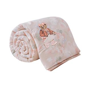 Teenie Weenie夏季粉色公主风全棉纯棉空调被可机洗夏被夏凉被子