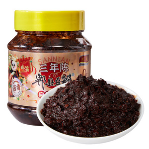 味翁郫县豆瓣酱三年陈酿无油豆瓣黑豆瓣老豆瓣家用炒菜回锅肉调味