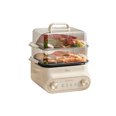 九阳电蒸锅多功能家用三层蒸煮一体锅蒸锅家用2024新款官方正品