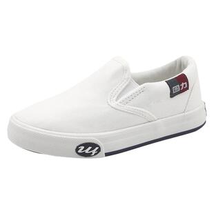 回力童鞋儿童帆布鞋男童一脚蹬布鞋女童小白鞋幼儿园表演鞋纯白鞋