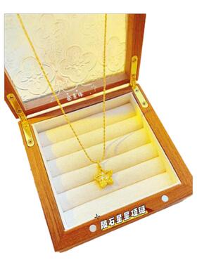 新中式国风 古法金锤纹陨石星星项链 星光熠熠五角星项链吊坠送礼