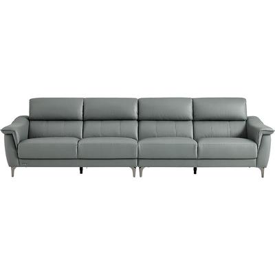 林氏现代简约真皮沙发多功能