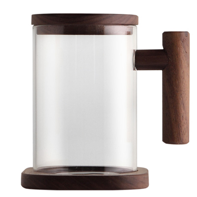 木笙玩物办公室玻璃茶杯茶水分离