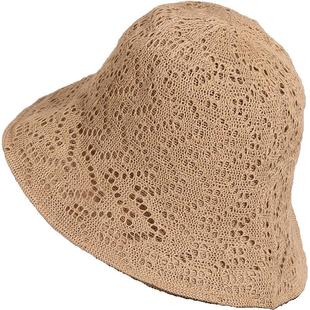 夏季渔夫帽女士韩版中年妈妈夏盆帽折叠老年人夏女式时尚遮阳帽子