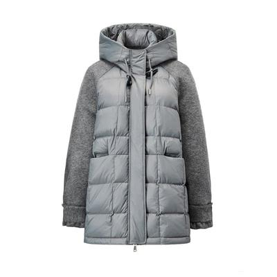 颜域加厚绵羊毛拼接羽绒服