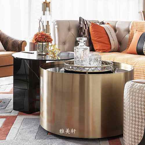 意大利组合茶几轻奢现代创意边几设计师小户型矮小桌子ins北欧风