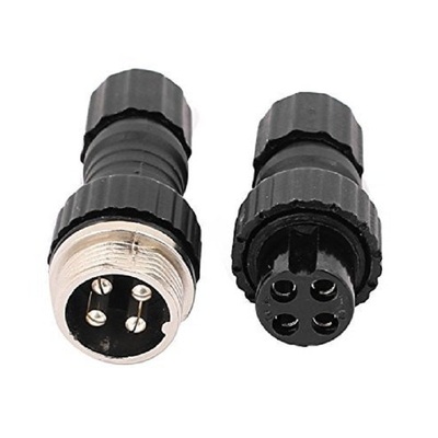 M16GX16航空插头公母对接连接器