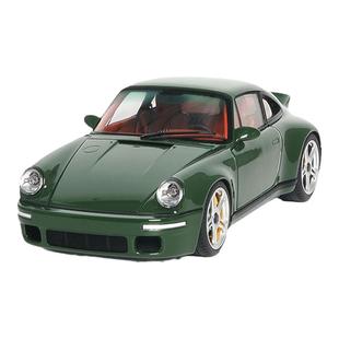 保时捷911 AR似真 AlmostReal 绿色 1:18 RUF SCR概念车 汽车模型