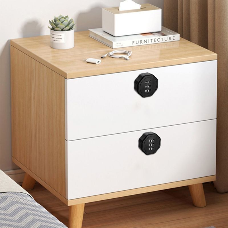 抽屉密码锁双开柜门鞋柜对开门锁16mm办公锁扣舌门转芯衣柜橱柜锁