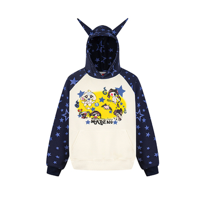 DARKAGE原创恶魔角星星连帽卫衣