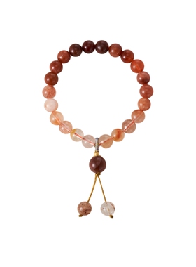 阿吉豆AJIDOU时尚水晶串珠手链时尚手串小众轻奢串珠福气来财手串