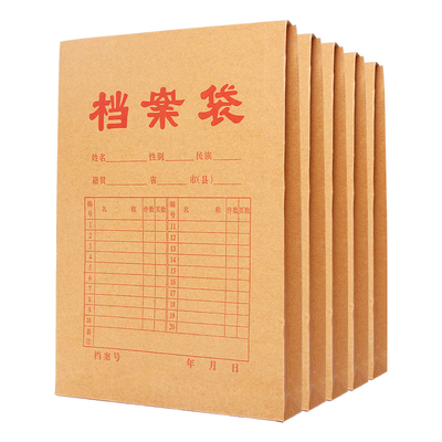 100个装档案袋a4带方案案卷