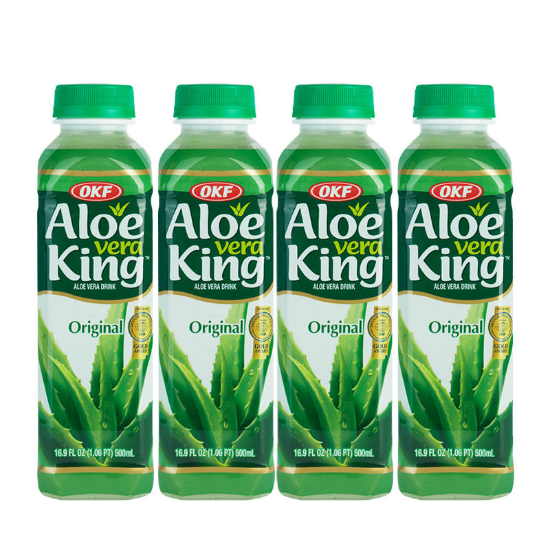 芦荟饮料OKF韩国进口饮料6瓶组合装500ml好喝aloe vera