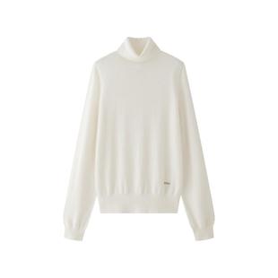 【100%美丽诺羊毛】羊织道岩浆无缝一体针织衫内搭春秋款打底衫女