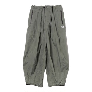 25SS Needles Beams联名日系刺绣户外防水机能工装休闲束脚长裤男