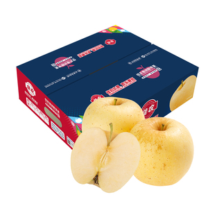 佳农山东正宗黄金维纳斯苹果25年新果彩箱家庭装多规格4斤起