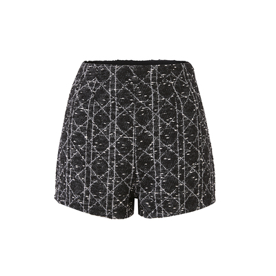 Sun雅乔【幸运星】秋季千金风时尚复古高级感粗花呢小香短裤女