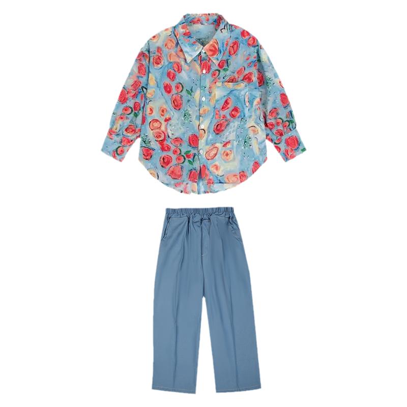 儿童港风演出服失恋阵线联盟舞蹈服小学生运动会服装护花使者服装
