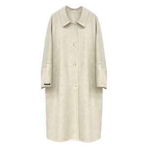 2024冬季新款翻领宽松毛呢外套