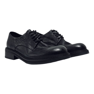 Aucun FootWear / 25SS 水洗牛皮真皮尖头通勤德比鞋男