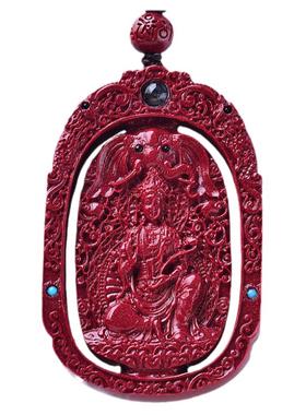 朱砂十二生肖本命佛吊坠男女款