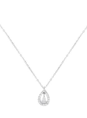 韩系简约甜美气质水滴形吊坠项链