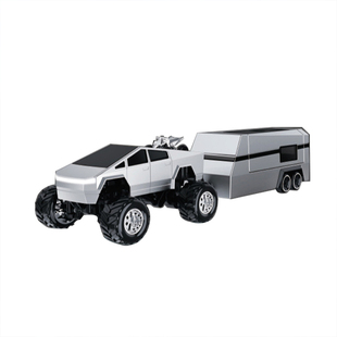 合金特斯拉迷你儿童男孩桌面遥控越野车玩具充电动大脚车汽车礼物