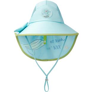 巴拉巴拉儿童披风帽子防晒遮阳卡通图案女童时尚可爱潮酷萌趣儿童