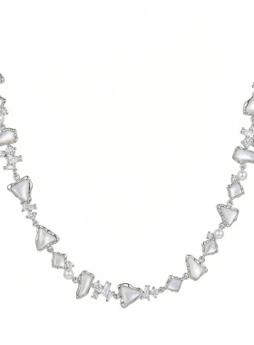 《冰河世纪》原创珍珠贝母银颈链