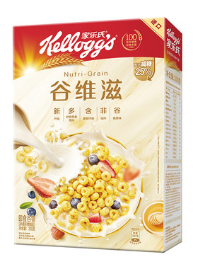 家乐氏麦片彩虹谷物圈牛奶
