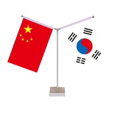 俄罗斯国旗摆件办公室高档水晶