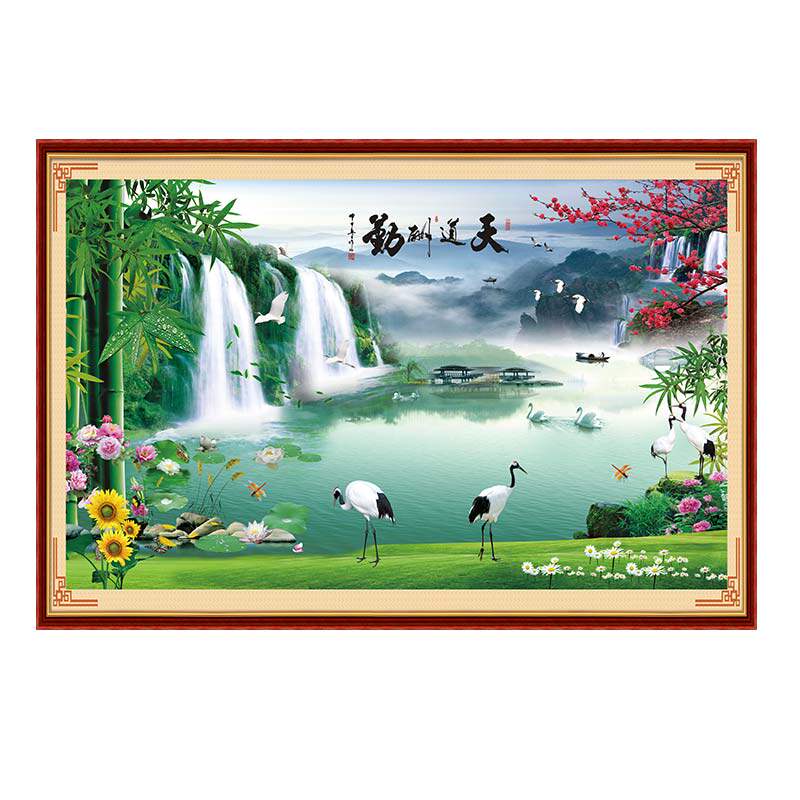 风景画贴画客厅背景墙壁画装饰画