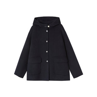 【商场同款】indicia标记2025冬季新款山羊绒羊毛大衣F2D5DY590N