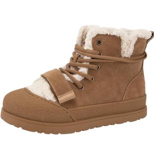 千百度高帮雪地靴冬季新款厚底增高加厚保暖休闲鞋短靴女鞋