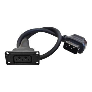 小牛U+M+N/G/F电动车充放电口插座延长线带信号线2+3外卖长度定制