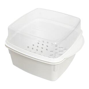 日本进口SANADA微波炉专用蒸笼器皿加热碗容器蒸包子饺子蒸锅饭盒