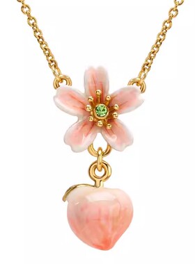 JuicyGrape法式花卉项链轻奢礼物