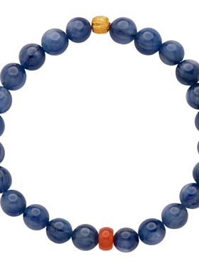 璞吾原创设计国风蓝晶石百搭手串