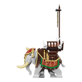 现货迪库三国小侠南蛮战象大象坐骑孟获积木人仔模型玩具摆件礼物