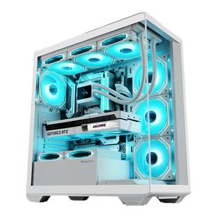 鑫谷机箱无界1海景房无立柱侧透电脑机箱台式机白色360水冷atx