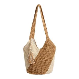 日本フエデイ手工编织包包女2025新款小众高级感海滩包慵懒单肩包