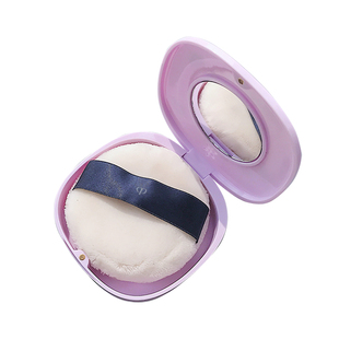 透气大号粉扑收纳盒便携带镜防尘100分XL气垫适配cpb散粉扑空盒子