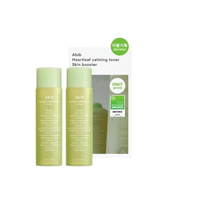 韩国直邮OLIVE YOUNG专享 abib鱼腥草舒缓爽肤水 200ml*2正品