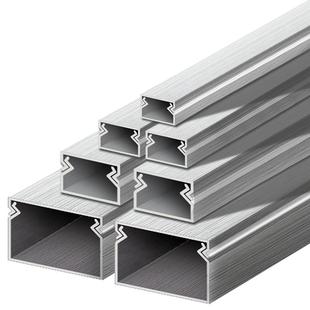 明线隐形线槽铝合金方形工业电缆电线外墙防火明装网线桥架走线槽