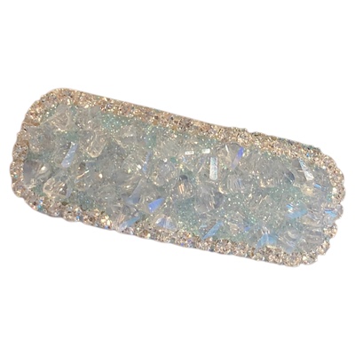 日韩简约蓝色发夹女可爱刘海碎发夹超闪头饰侧边夹发饰精致掰掰夹