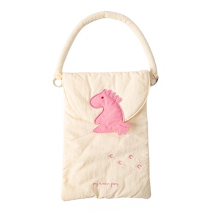 OCE梦想小马翻盖电脑包轻薄电脑包防摔防磕新马年可爱带提手米白