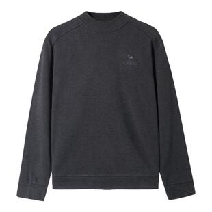 骆驼男装长袖T恤男秋冬季2026双面德绒圆领情侣款打底衫上衣