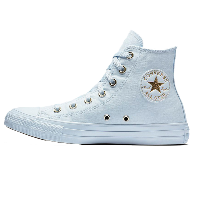 CONVERSE ALL STAR全明星 淡蓝白色金标帆布鞋559939 568380c现货